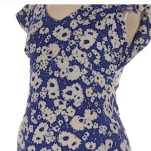 Like New Maternal America Blue and White Dress